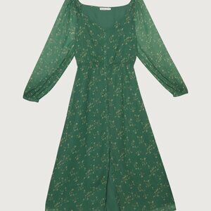 OAK + FORT Floral Midi Dress